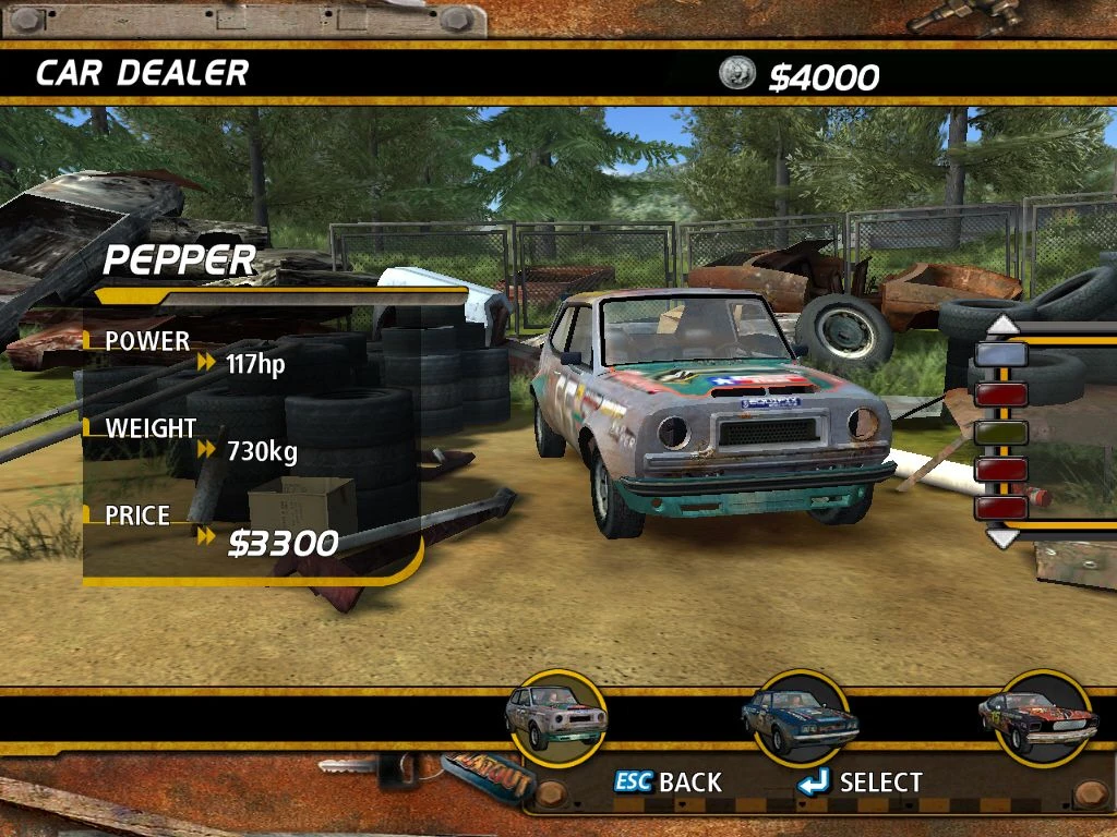 Screenshot from the game FlatOut (2004)