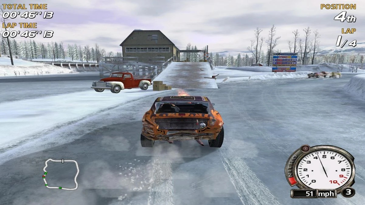 Screenshot from the game FlatOut (2004)