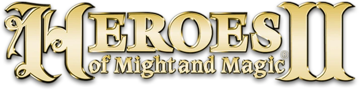 Logotipo del juego Heroes of Might and Magic II: The Succession Wars (1996)