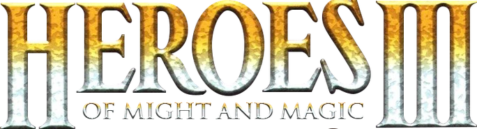 Logotipo del juego Heroes of Might and Magic III: The Restoration of Erathia (1999)