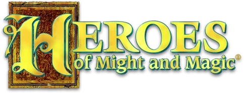 Logotipo del juego Heroes of Might and Magic: A Strategic Quest (1995)