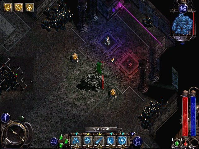 Screenshot from the game Nox (2000)