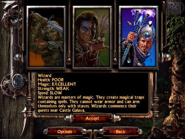 Screenshot from the game Nox (2000)