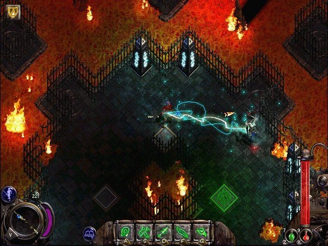 Screenshot from the game Nox (2000)