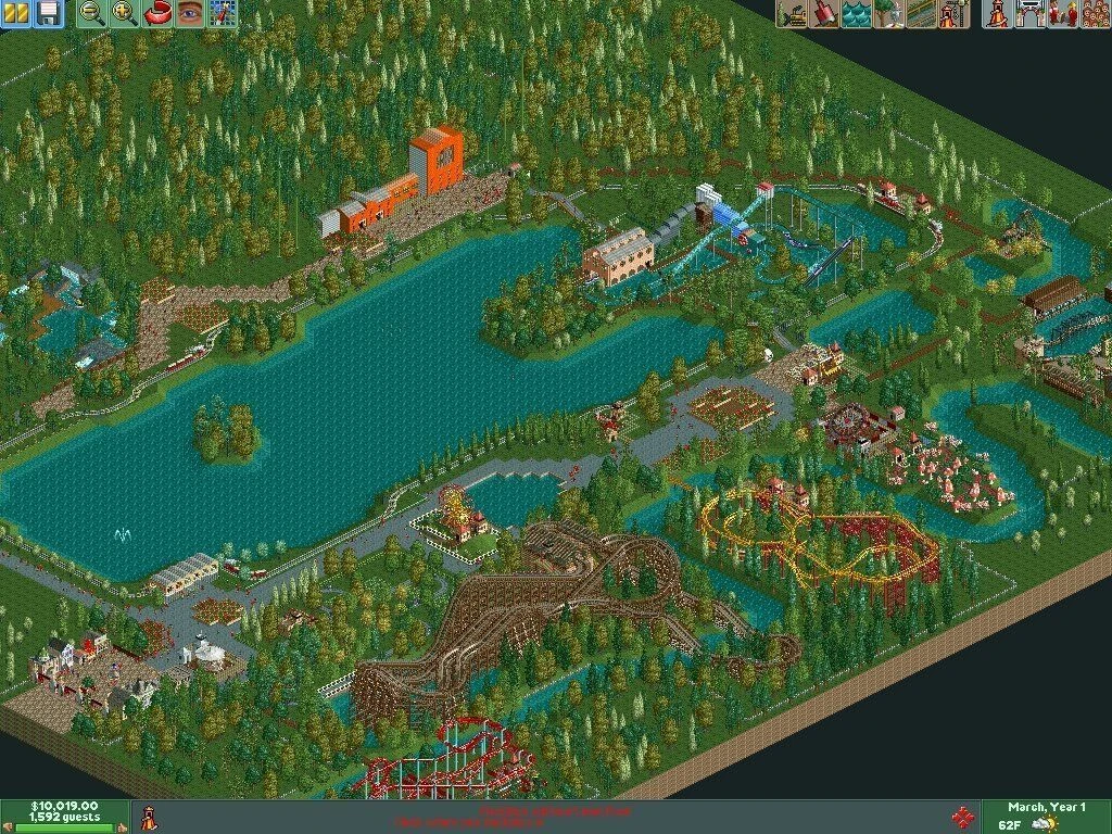 Imagen del juego RollerCoaster Tycoon 2 (2002)