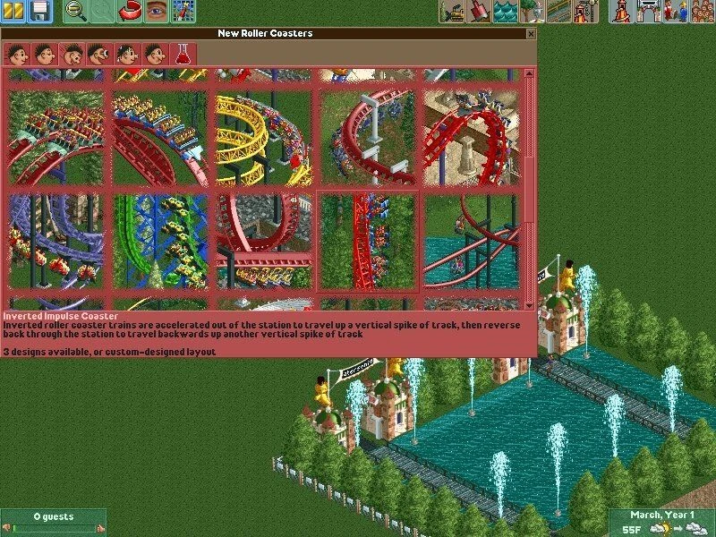 Imagen del juego RollerCoaster Tycoon 2 (2002)