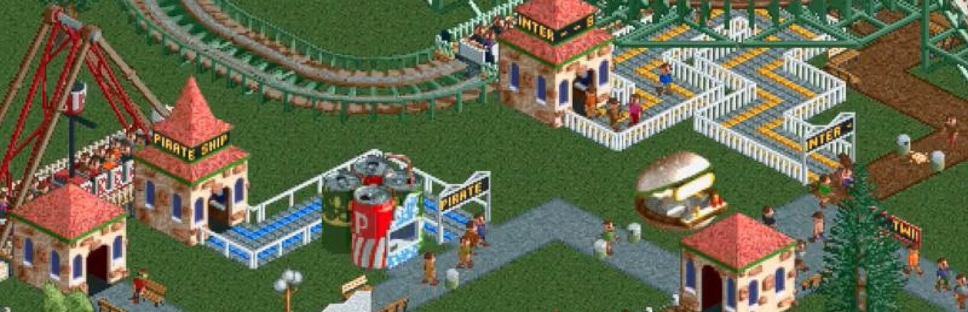 Imagen de fondo del juego RollerCoaster Tycoon (1999)