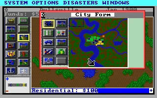 Bild aus dem Spiel SimCity (1989)