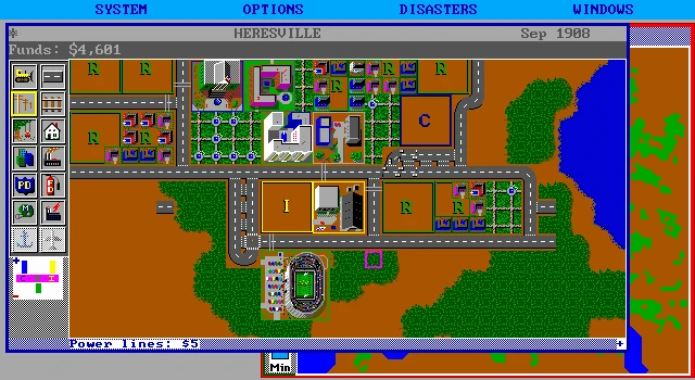 Bild aus dem Spiel SimCity (1989)