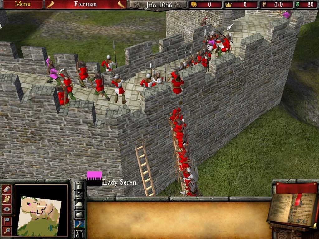 Screenshot from the game Stronghold 2 (2005)