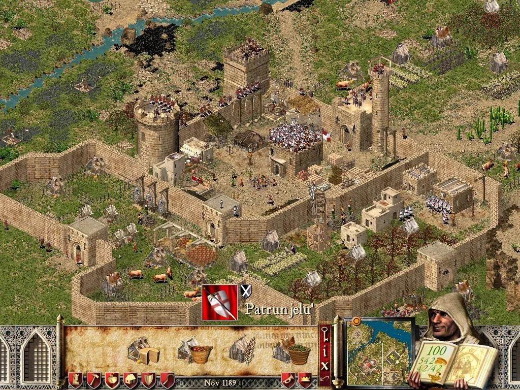 Screenshot from the game Stronghold: Crusader (2002)