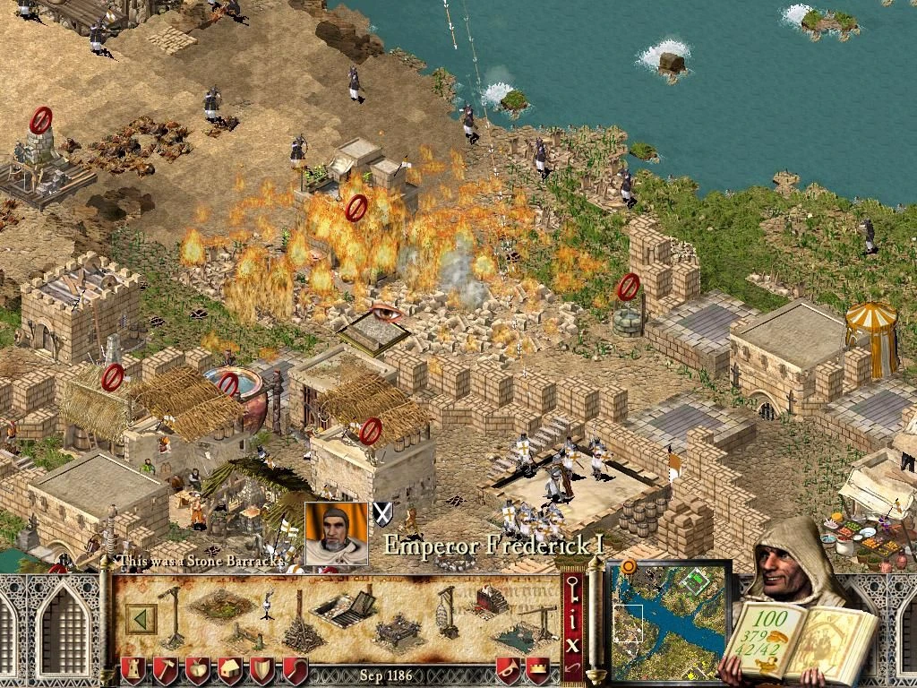 Screenshot aus dem Spiel Stronghold: Crusader (2002)