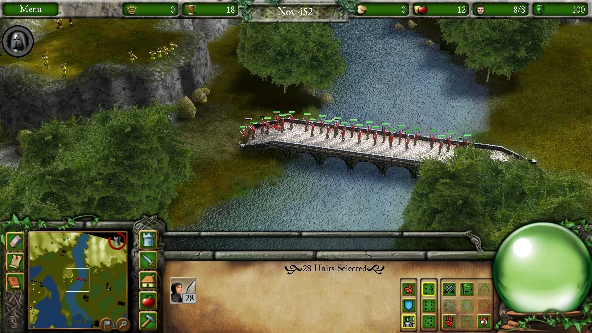 Screenshot from the game Stronghold Legends (2006)