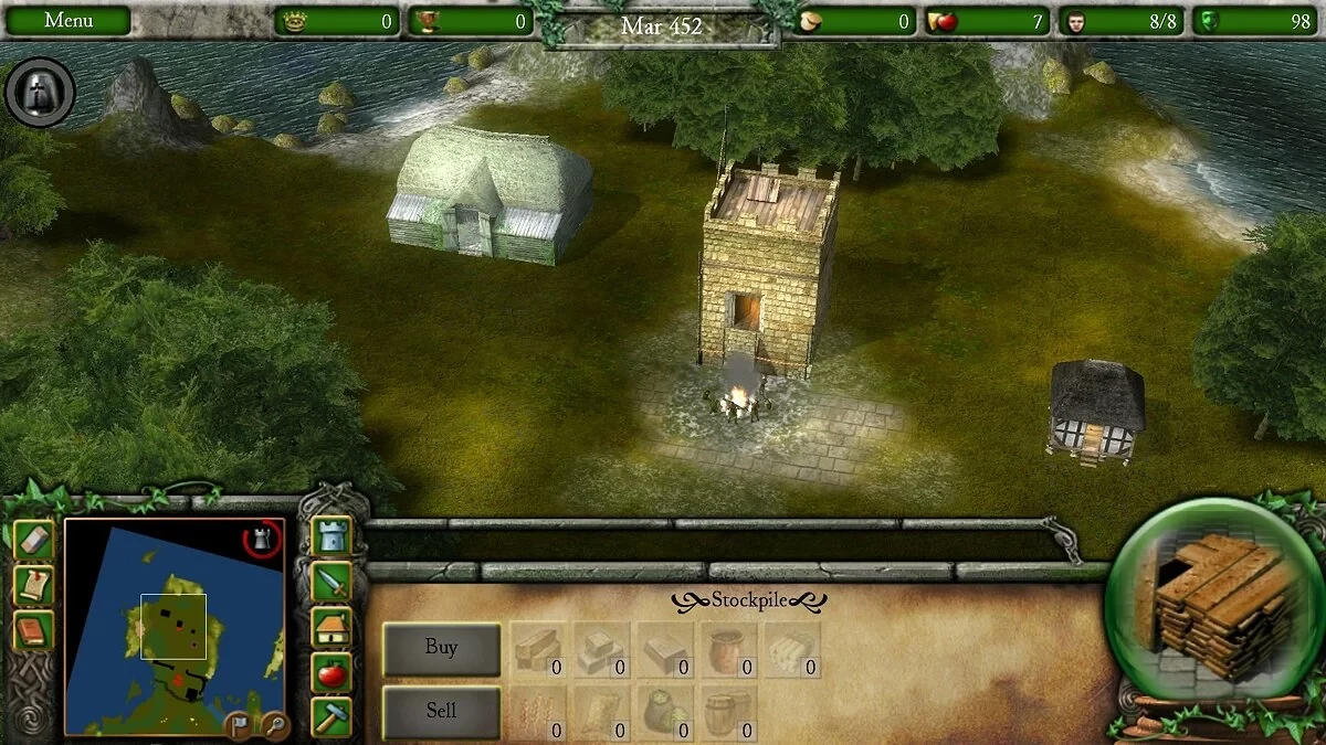 Screenshot from the game Stronghold Legends (2006)
