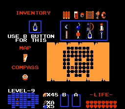 Bild aus dem Spiel The Legend of Zelda (1987)