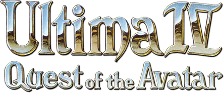 Logotipo del juego Ultima IV: Quest of The Avatar (1985)