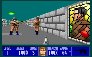 Изображение из игры Wolfenstein 3D (1992)