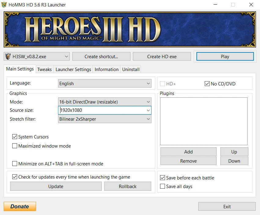 Heroes of Might and Magic 3 HD+ Mod