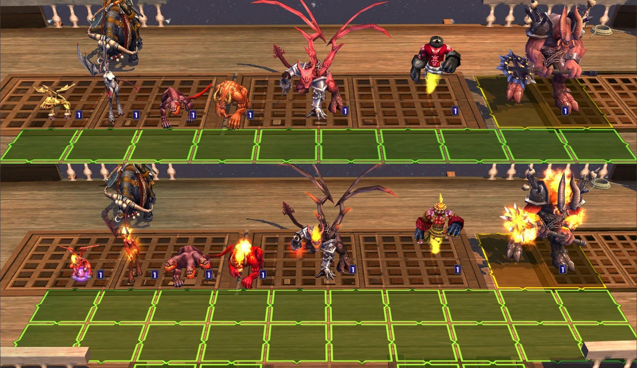 Battle grid showing classic Heroes of Might and Magic creatures in Heroes of Might and Magic III Lite mod