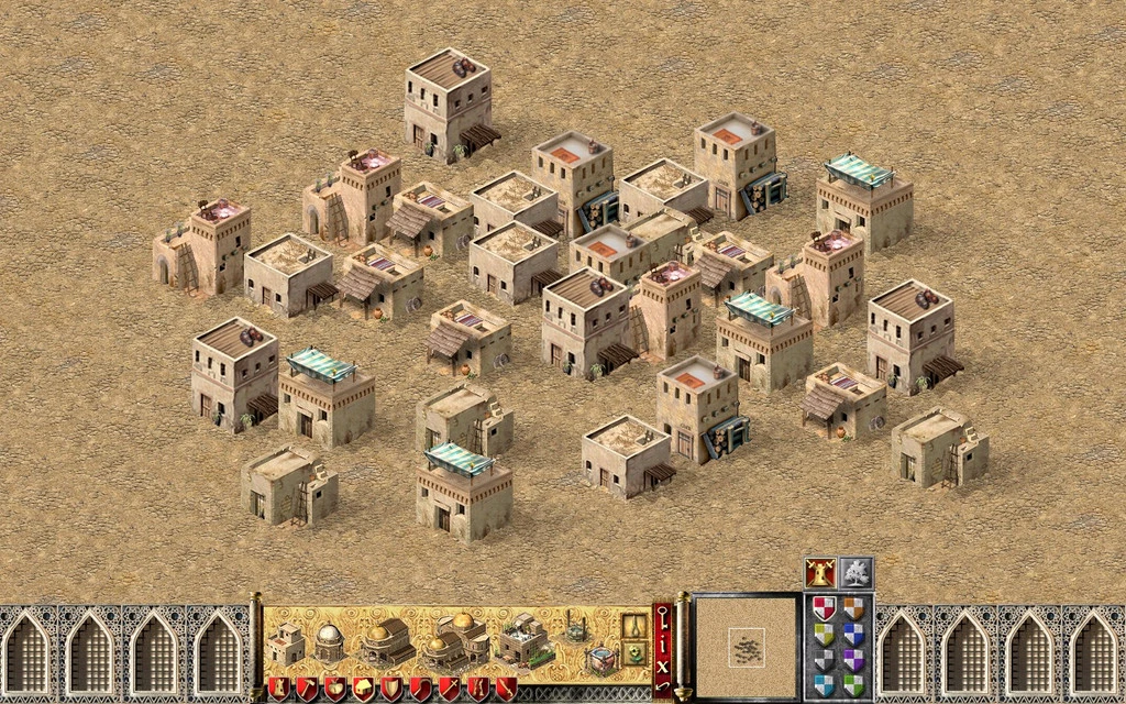 Вигляд на будівлі пустельного міста з мода G.M.B. для Stronghold: Crusader